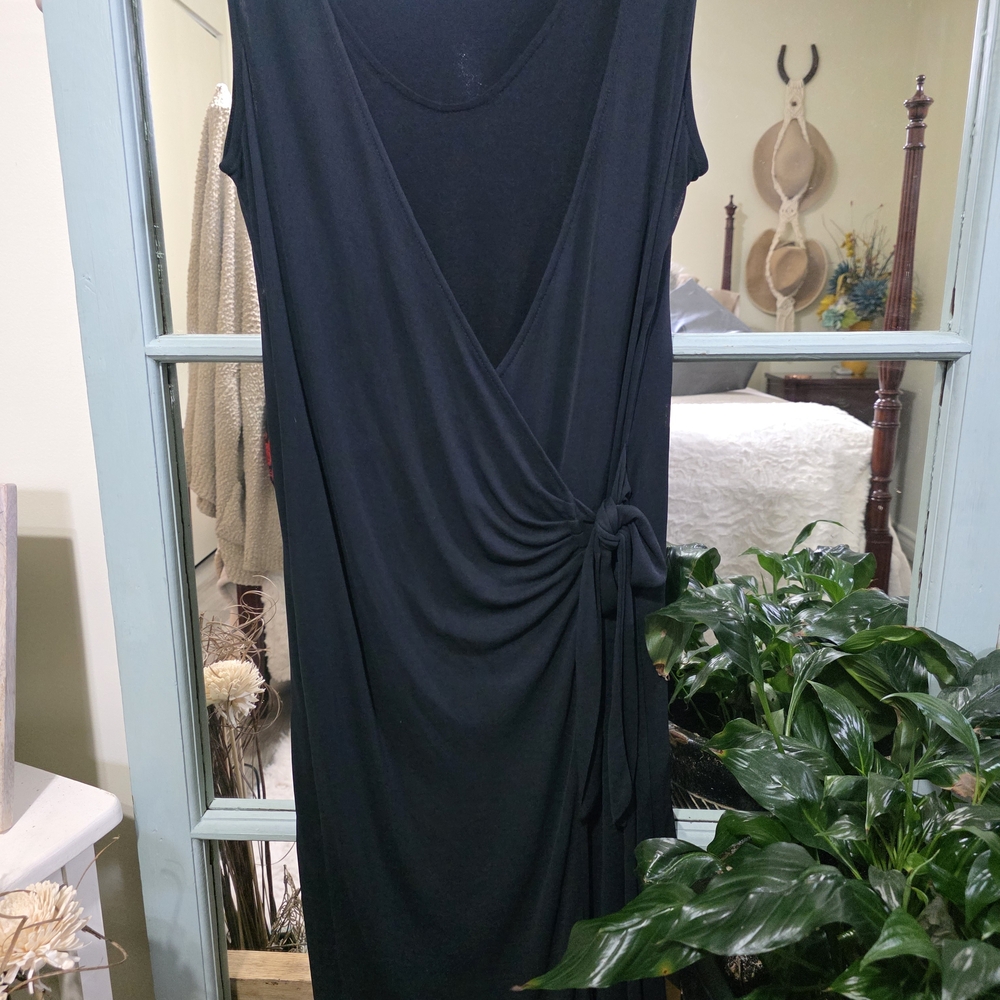 Halston Heritage Black Asymmetrical Dress